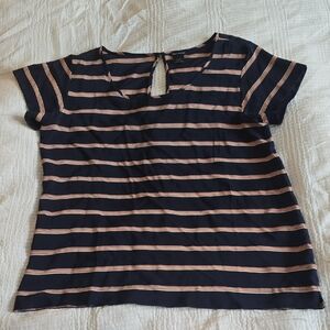 Club Monaco Silk Short Sleeve Blouse Size Medium